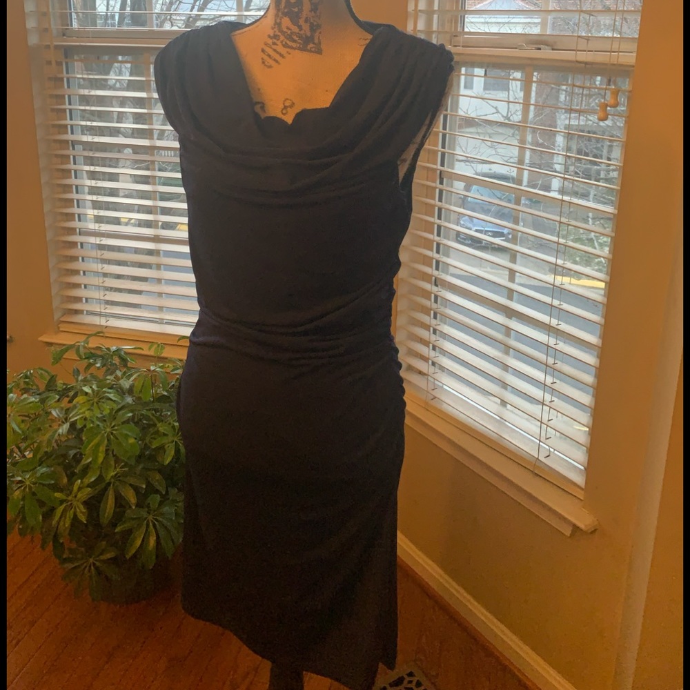 Spense cute little navy blue dress! Never worn . Must have a closet staple.NWOT